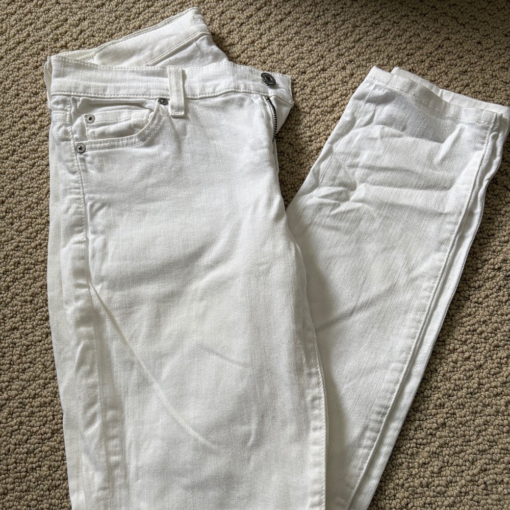 Seven for all mankind White skinny jeans